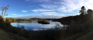 Hudson River and Vanderwhacker Mt in the distance.